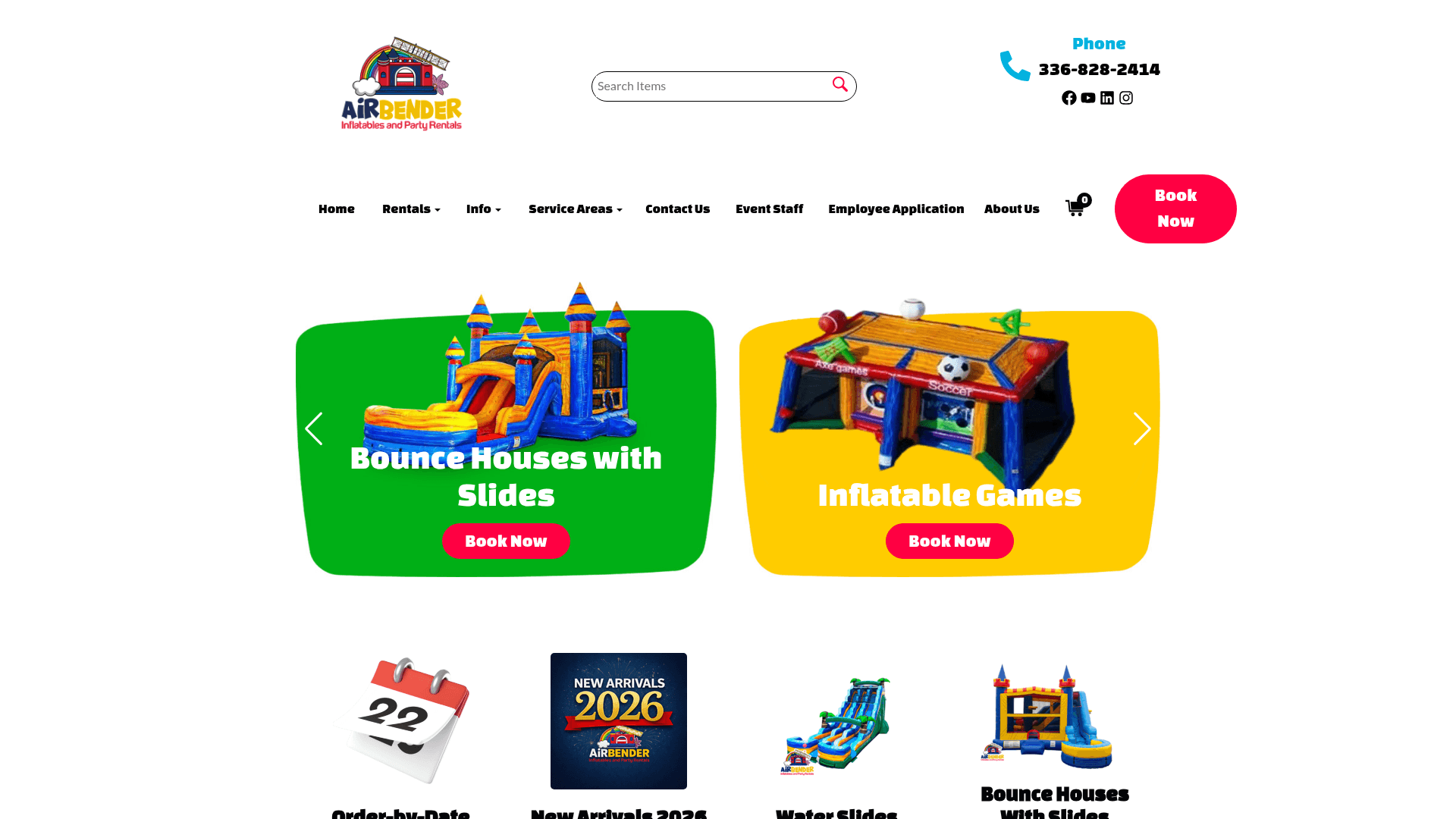 Airbender Inflatables & Party Rentals - Bounce house rental in Winston-Salem, NC