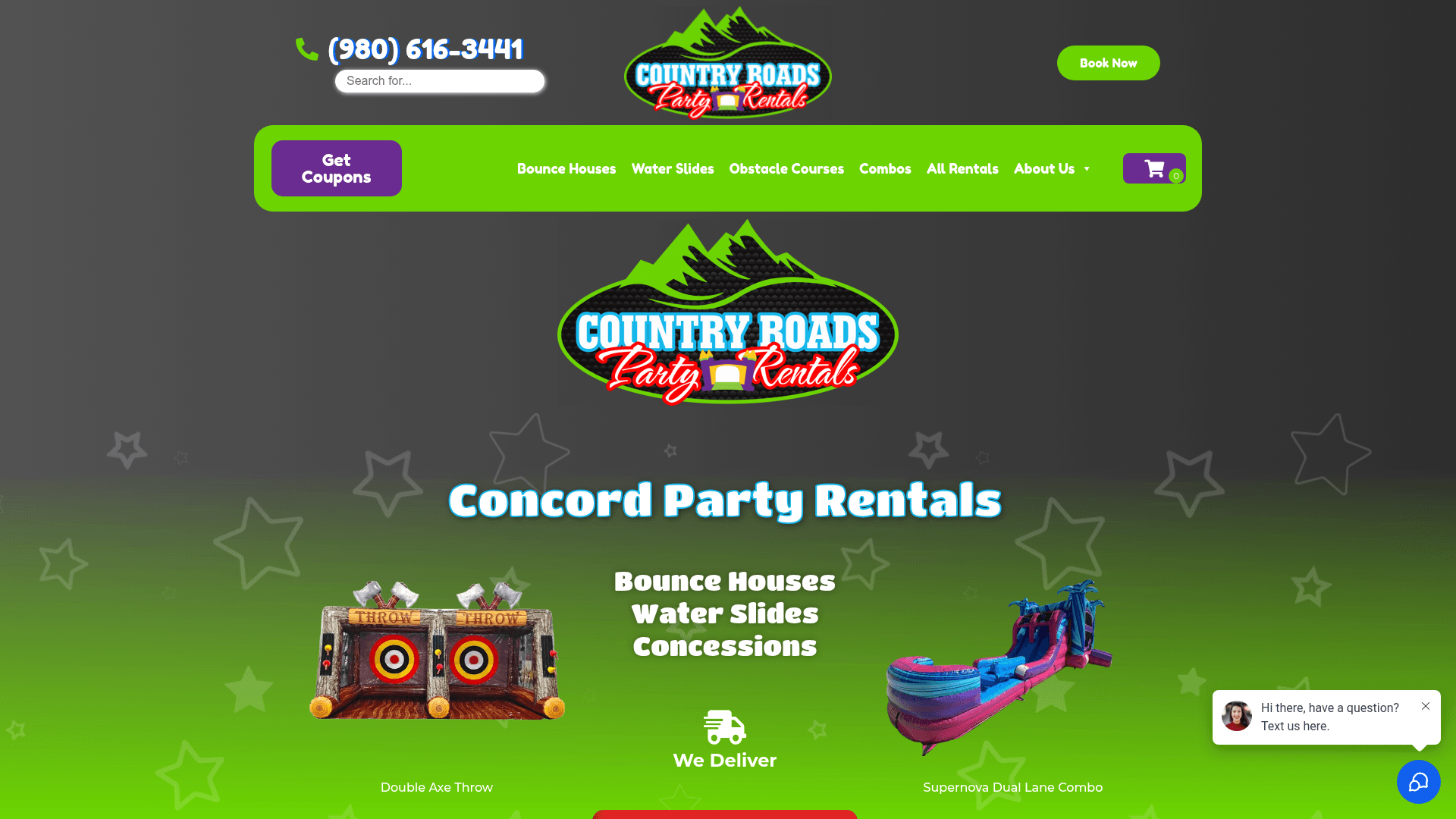 Country Roads Party Rentals LLC - Bounce house rental in Concord, NC