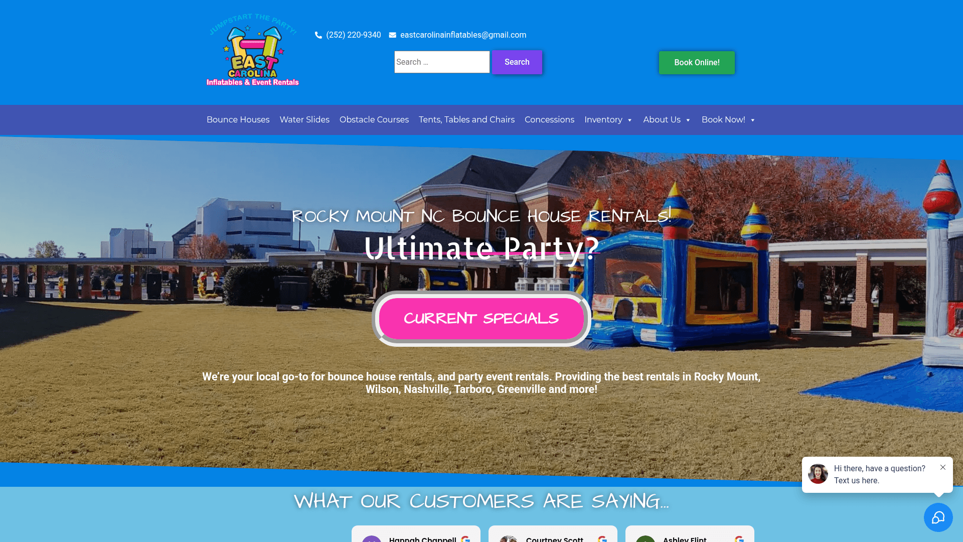 East Carolina Inflatables - Bounce house rental in Tarboro, NC