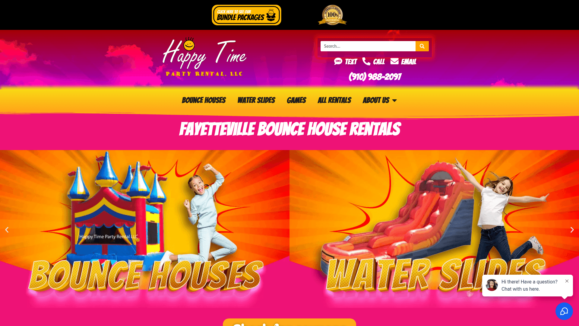Happy Time Party Rental - Bounce house rental in Fayetteville, NC