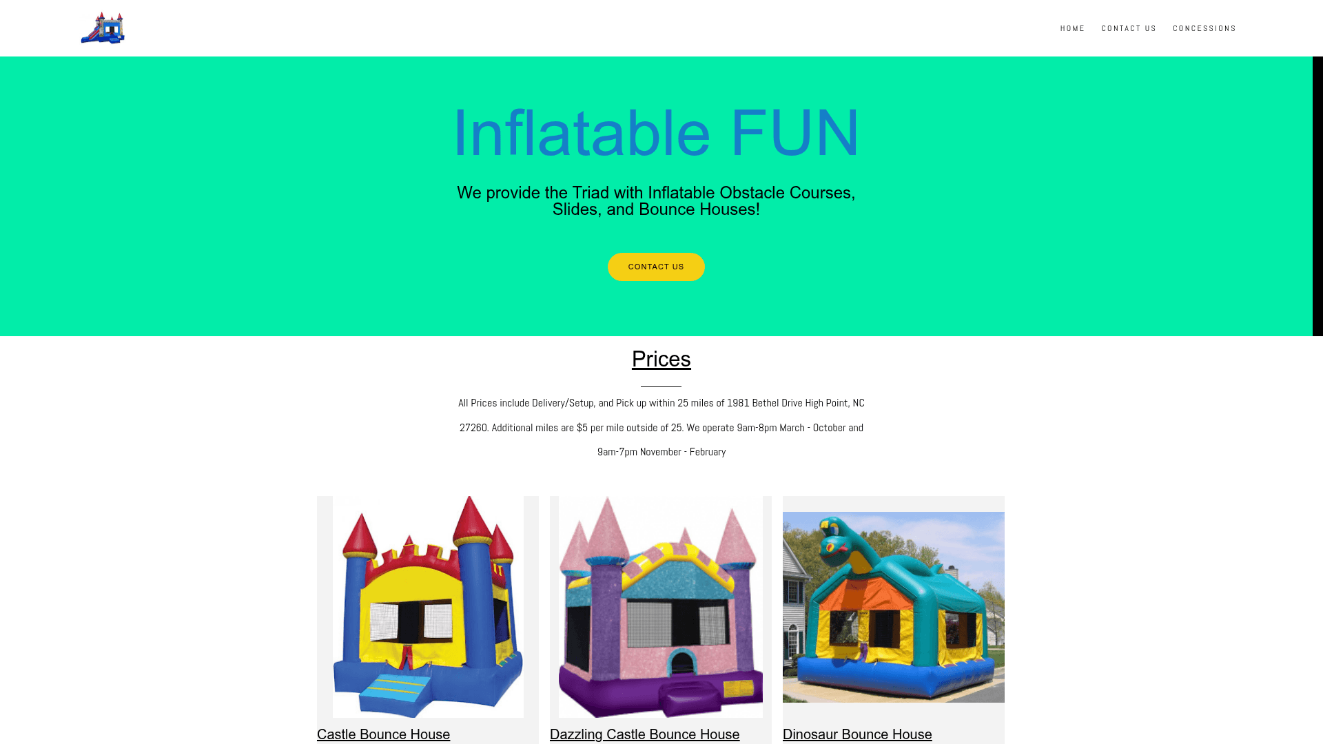 Inflatable FUN - Bounce house rental in High Point, NC