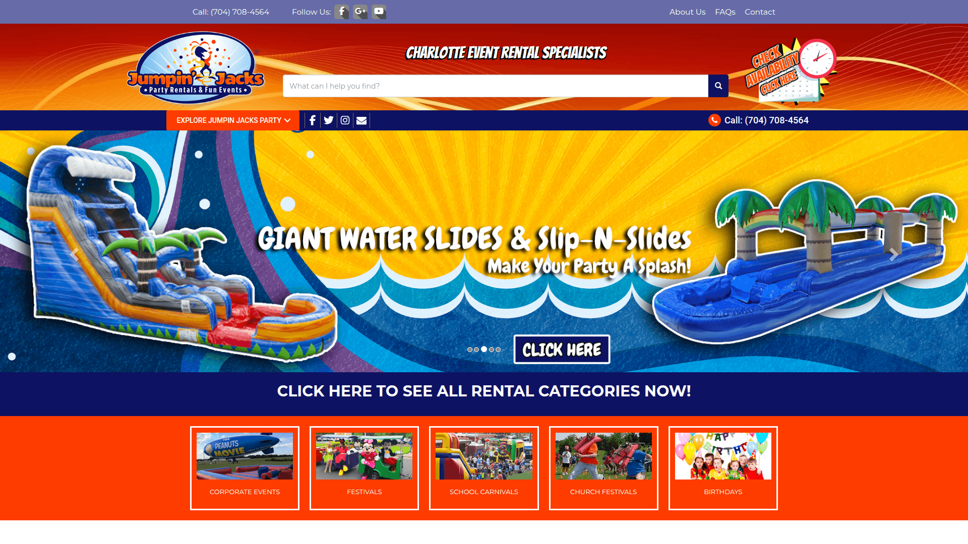 Jumpin' Jacks Party Rentals - Bounce house rental in Matthews, NC