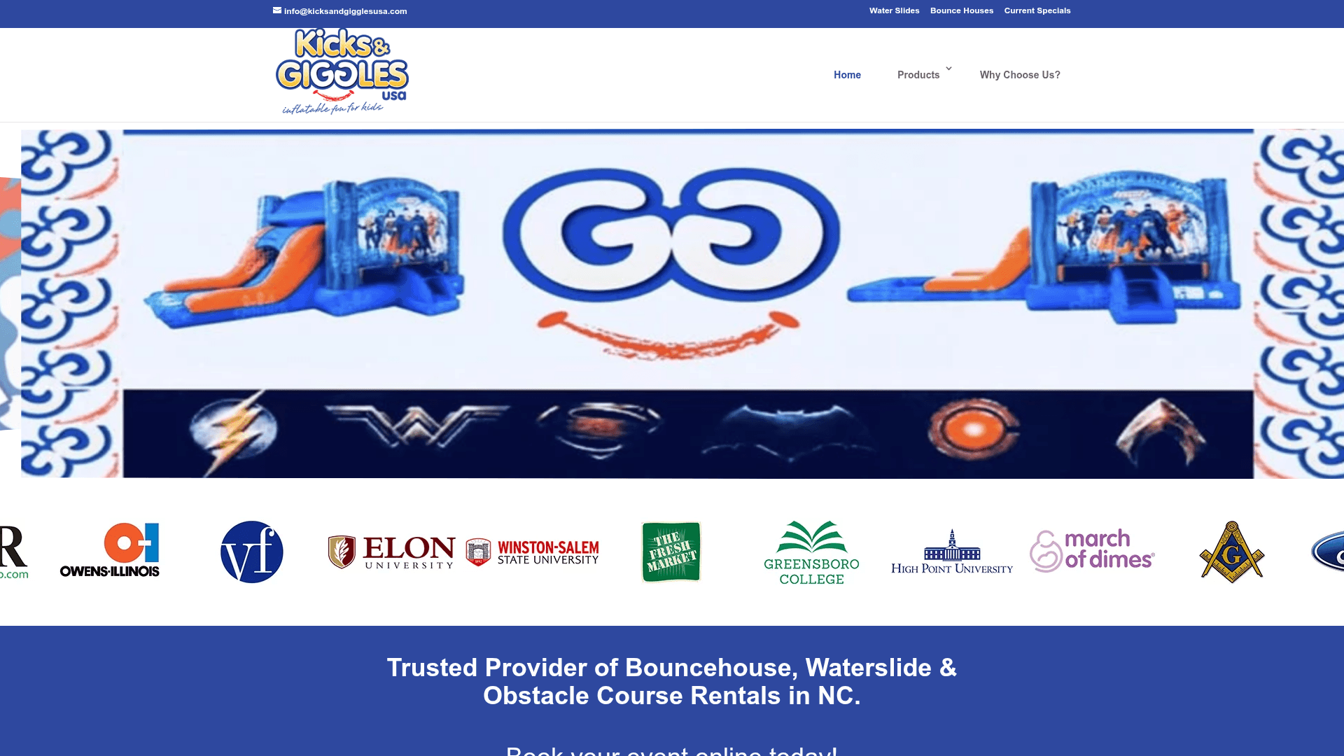 Kicks and Giggles USA - Bounce house rental in Julian, NC