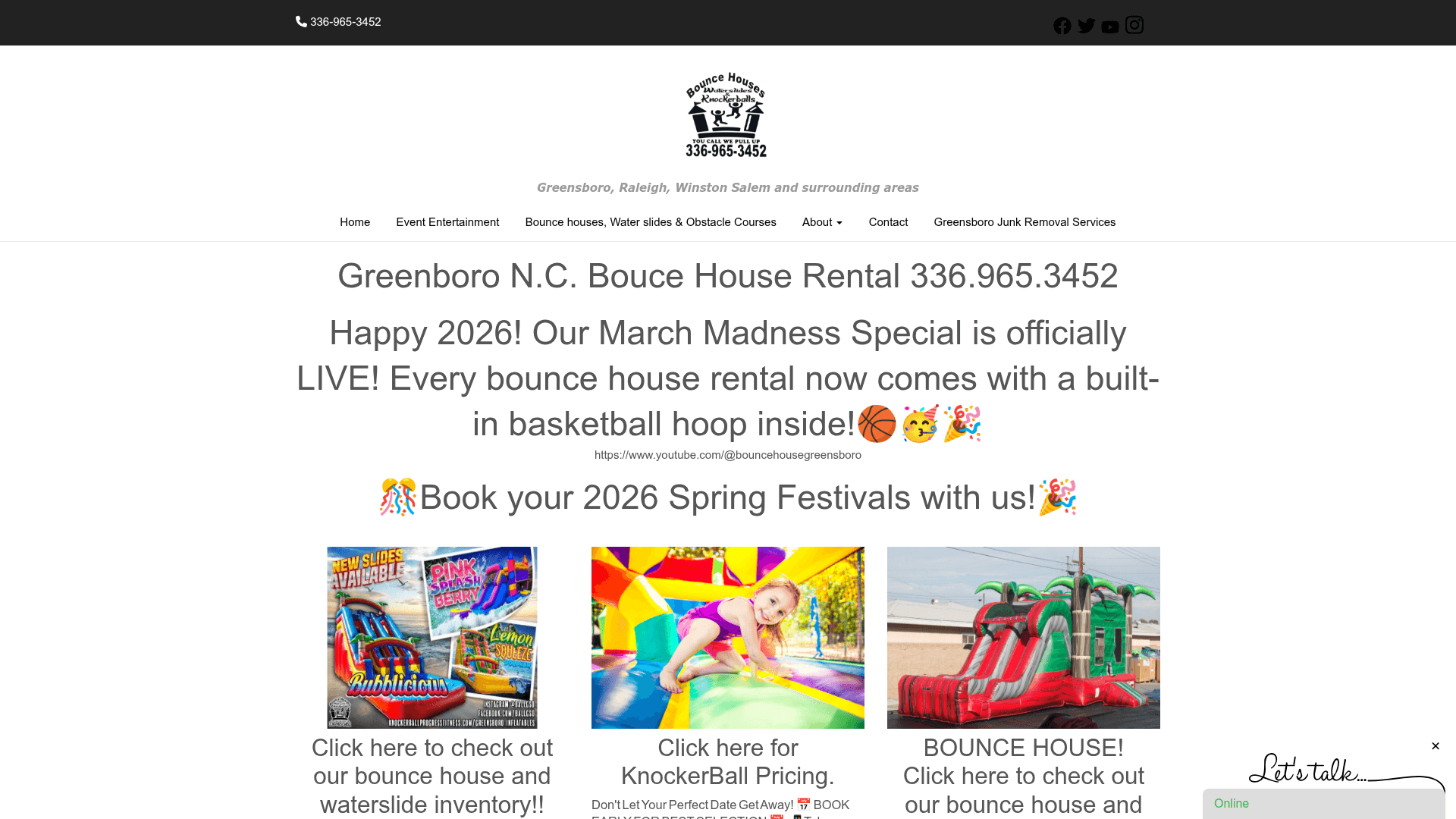 KnockerBall Greensboro - Bounce house rental in Greensboro, NC