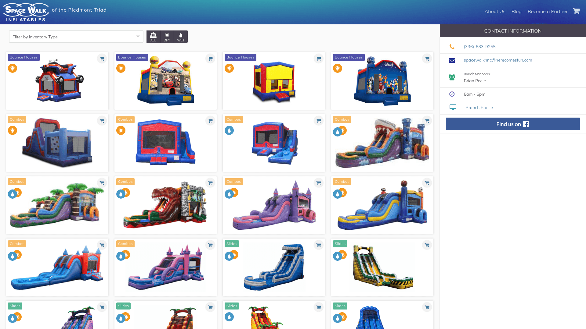 Space Walk of the Piedmont Triad - Bounce house rental in High Point, NC